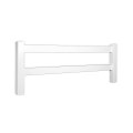 2 Rail White Vinyl Ranch Rail Horse Fence